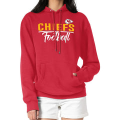 Kansas City Chiefs G-III 4Her by Carl Banks Women's Graphic Fleece Pullover Hoodie - Red - NFL