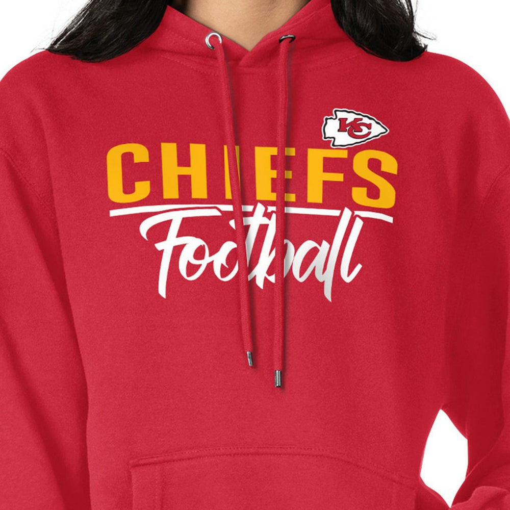 Kansas City Chiefs G-III 4Her by Carl Banks Women's Graphic Fleece Pullover Hoodie - Red - NFL