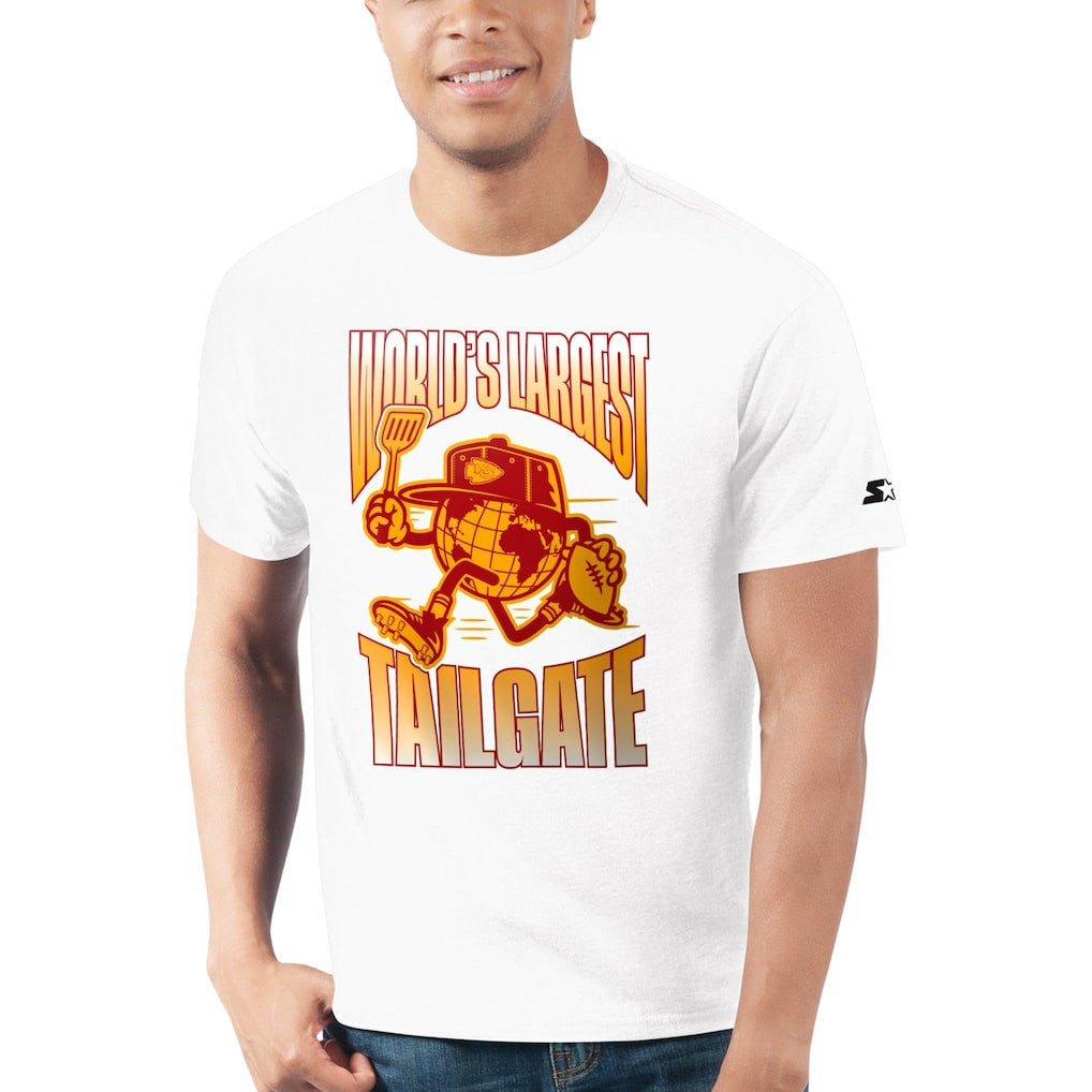 Kansas City Chiefs Starter World's Largest Tailgate Prime Time T-Shirt - White - NFL