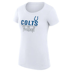 Indianapolis Colts G-III 4Her by Carl Banks Women's Team Graphic Fitted T-Shirt - White - NFL