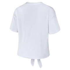 Washington Wizards WEAR by Erin Andrews Women's Tie-Front T-Shirt White