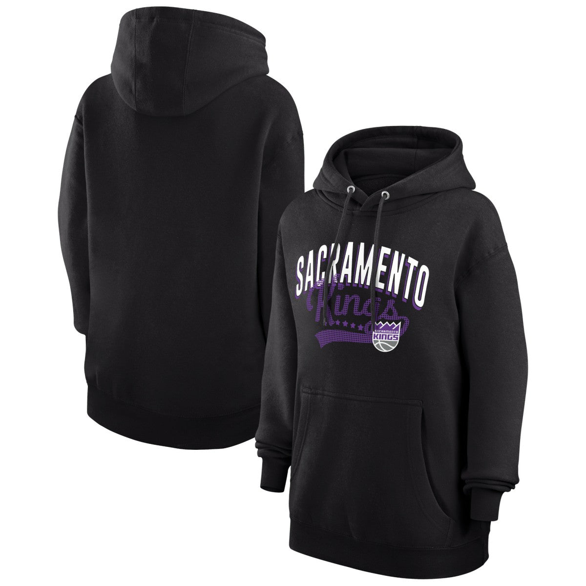 Sacramento Kings G-III 4Her by Carl Banks Women's Filigree Logo Pullover Hoodie - Black