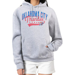 Oklahoma City Thunder G-III 4Her by Carl Banks Women's Filigree Logo Pullover Hoodie - Heather Gray