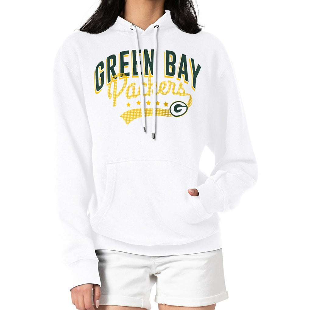 Green Bay Packers G-III 4Her by Carl Banks Women's Filigree Logo Pullover Hoodie – White - NFL