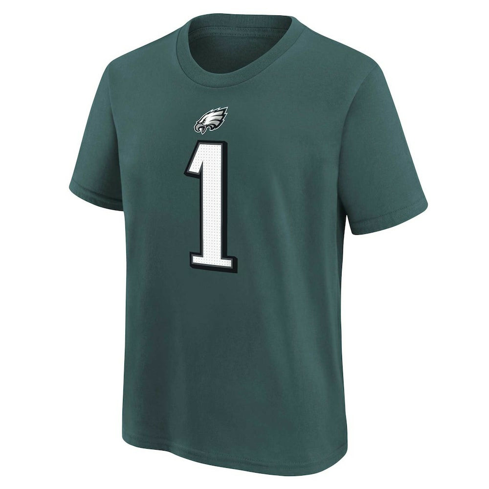 Jalen Hurts Philadelphia Eagles Youth Player Name & Number T-Shirt - Midnight Green - Nike