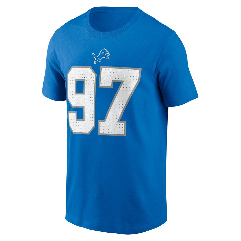 Aidan Hutchinson Detroit Lions Youth Player Name & Number T-Shirt - Blue - Nike