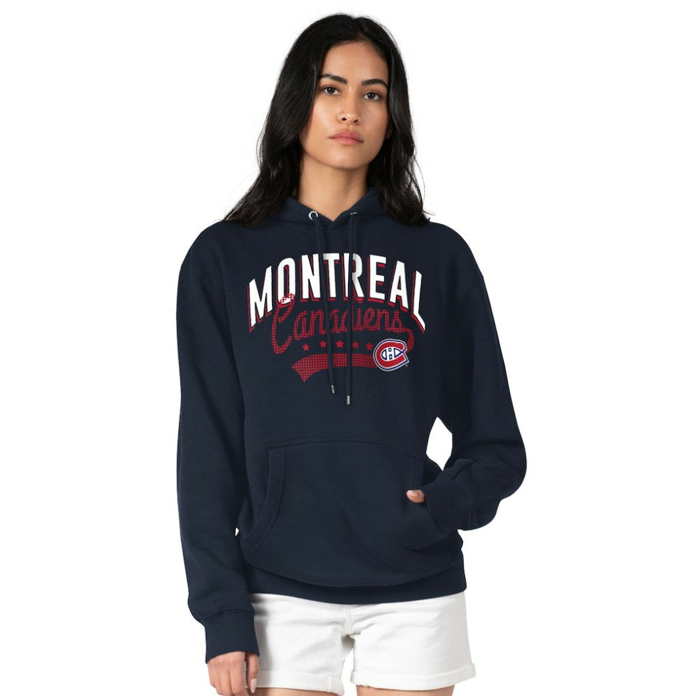 Montreal Canadiens G-III 4Her by Carl Banks Women's Filigree Logo Pullover Hoodie – Navy | NHL Lifestyle