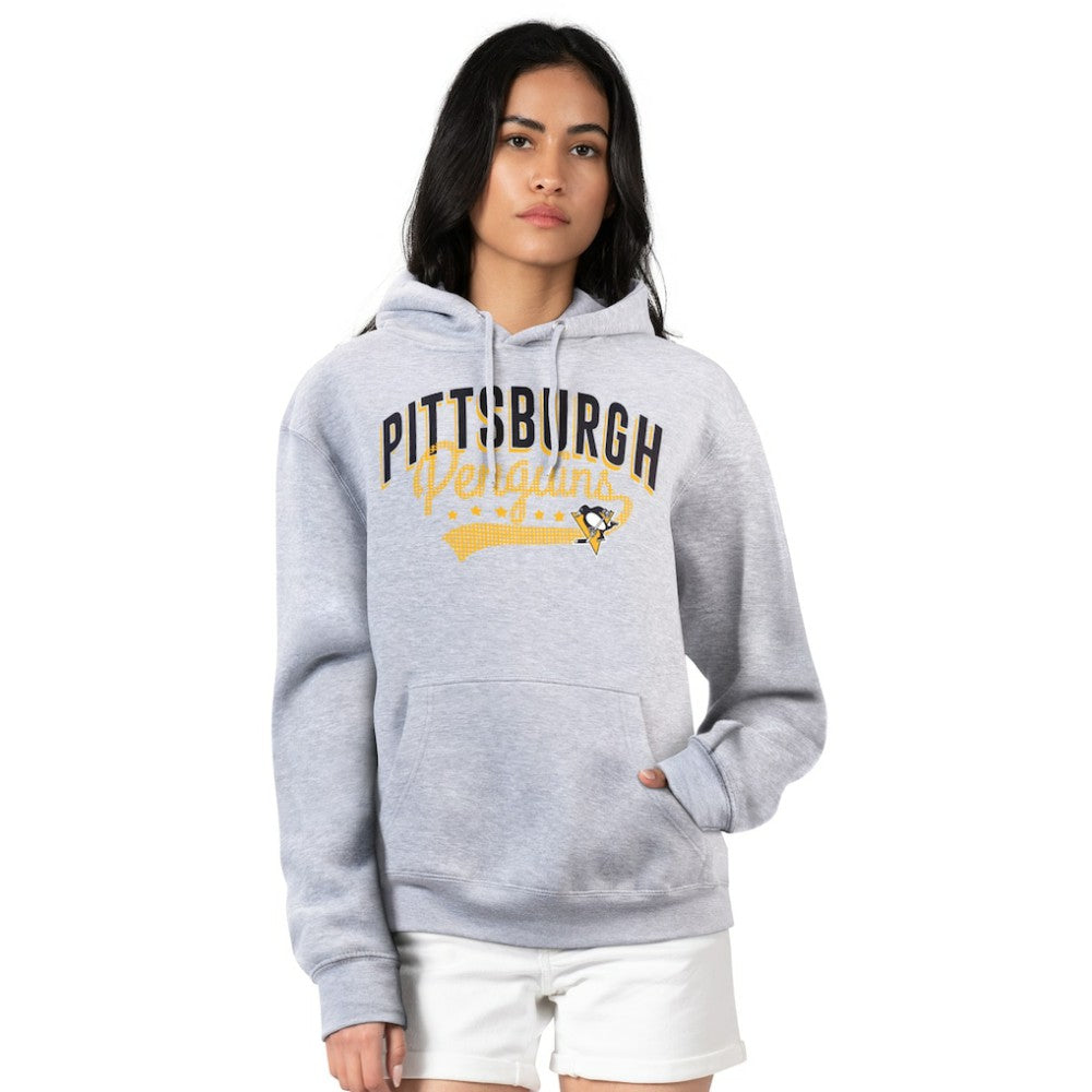 Pittsburgh Penguins G-III 4Her by Carl Banks Women's Filigree Logo Pullover Hoodie – Gray | NHL Clearance