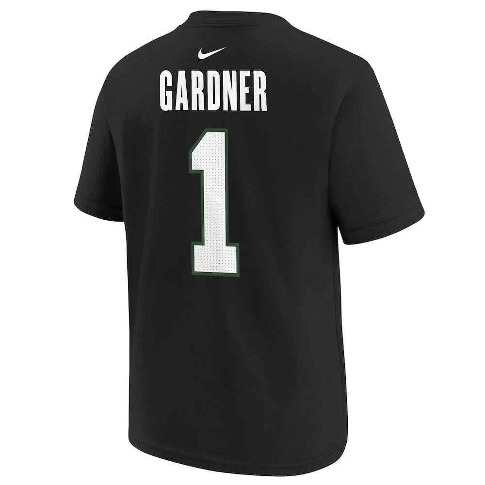 Ahmad Sauce Gardner New York Jets Youth Player Name & Number T-Shirt - Black - Nike