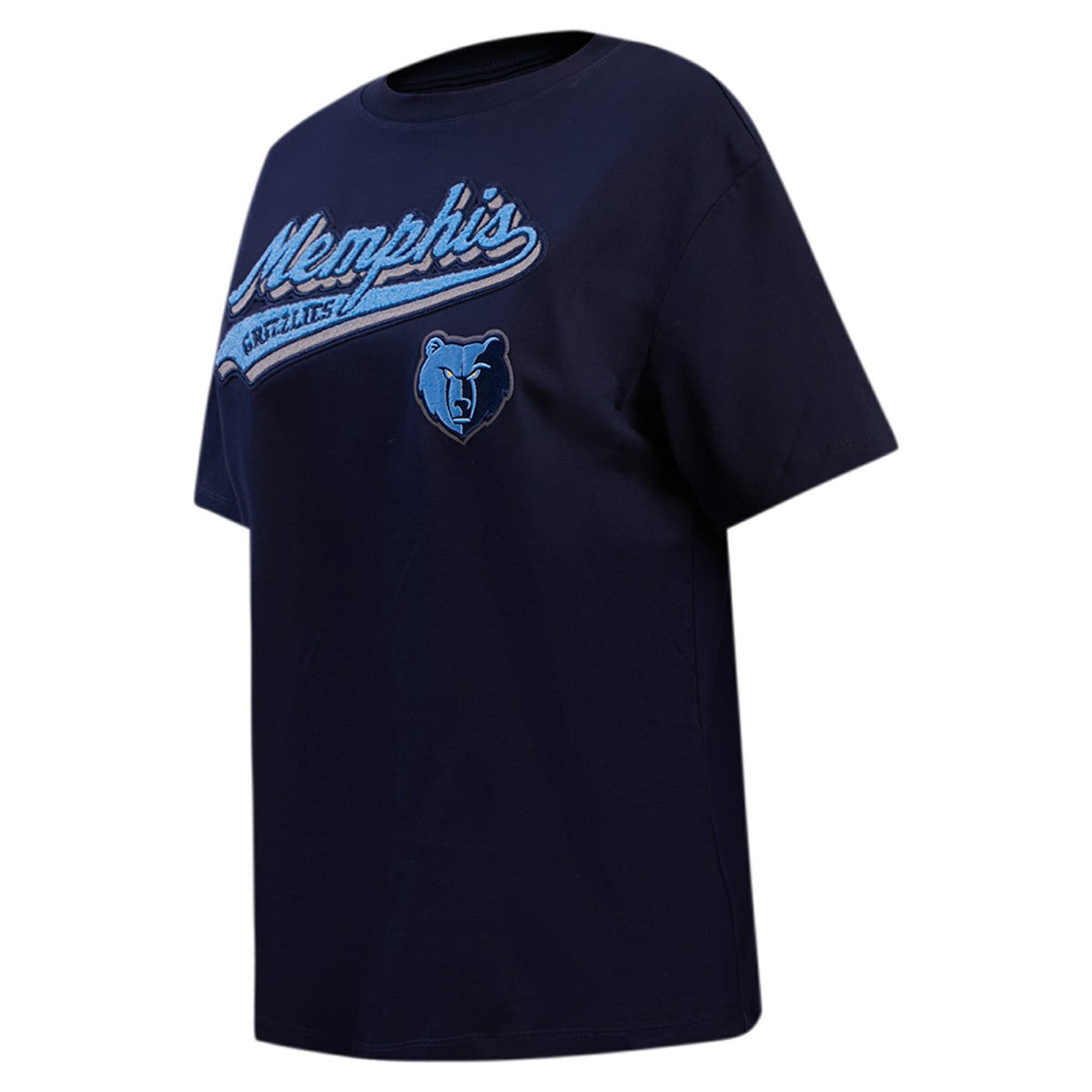 Memphis Grizzlies Pro Standard Women's Script Boyfriend T-Shirt Navy
