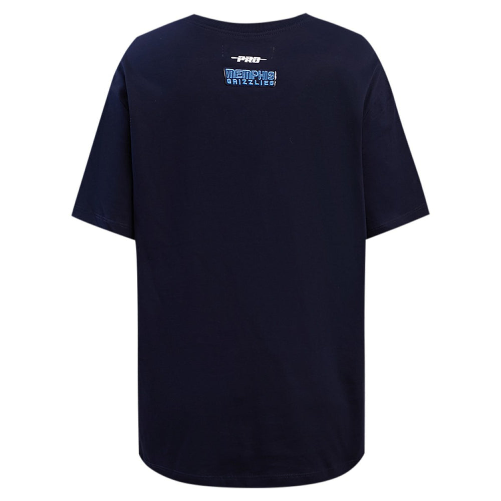 Memphis Grizzlies Pro Standard Women's Script Boyfriend T-Shirt Navy