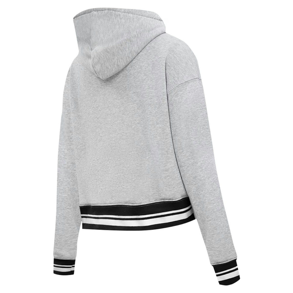 Phoenix Suns Pro Standard Women's Script Tail Cropped Pullover Hoodie Heather Gray