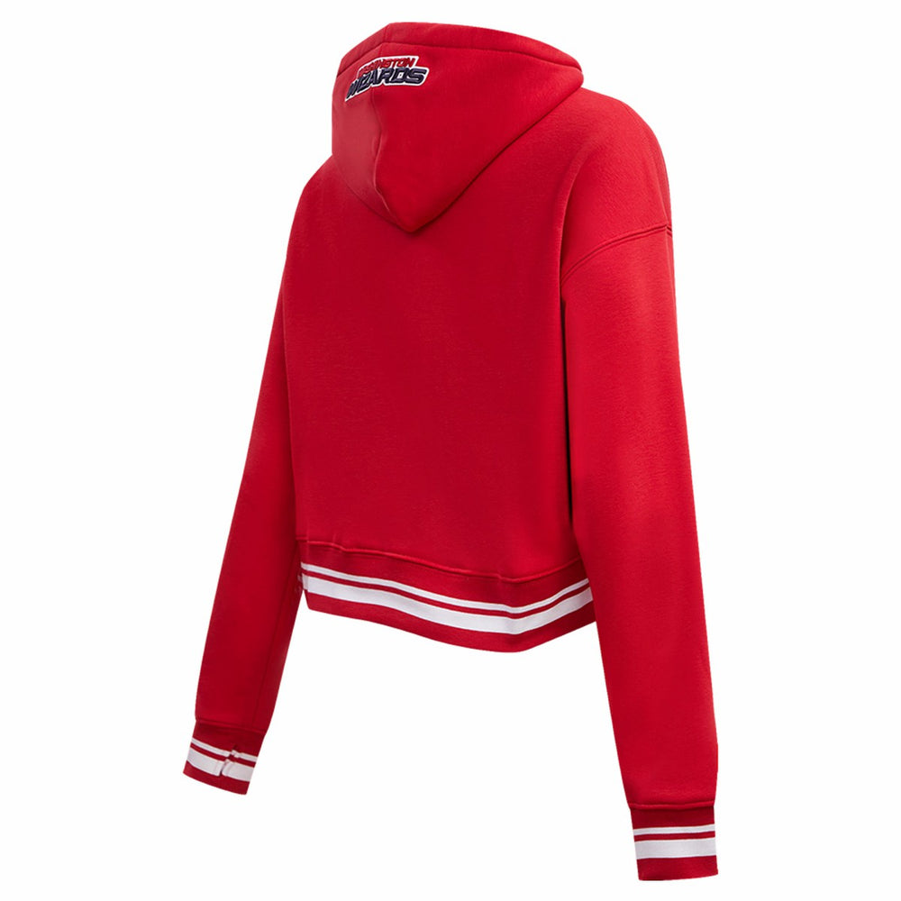 Washington Wizards Pro Standard Women's Script Tail Cropped Pullover Hoodie Red