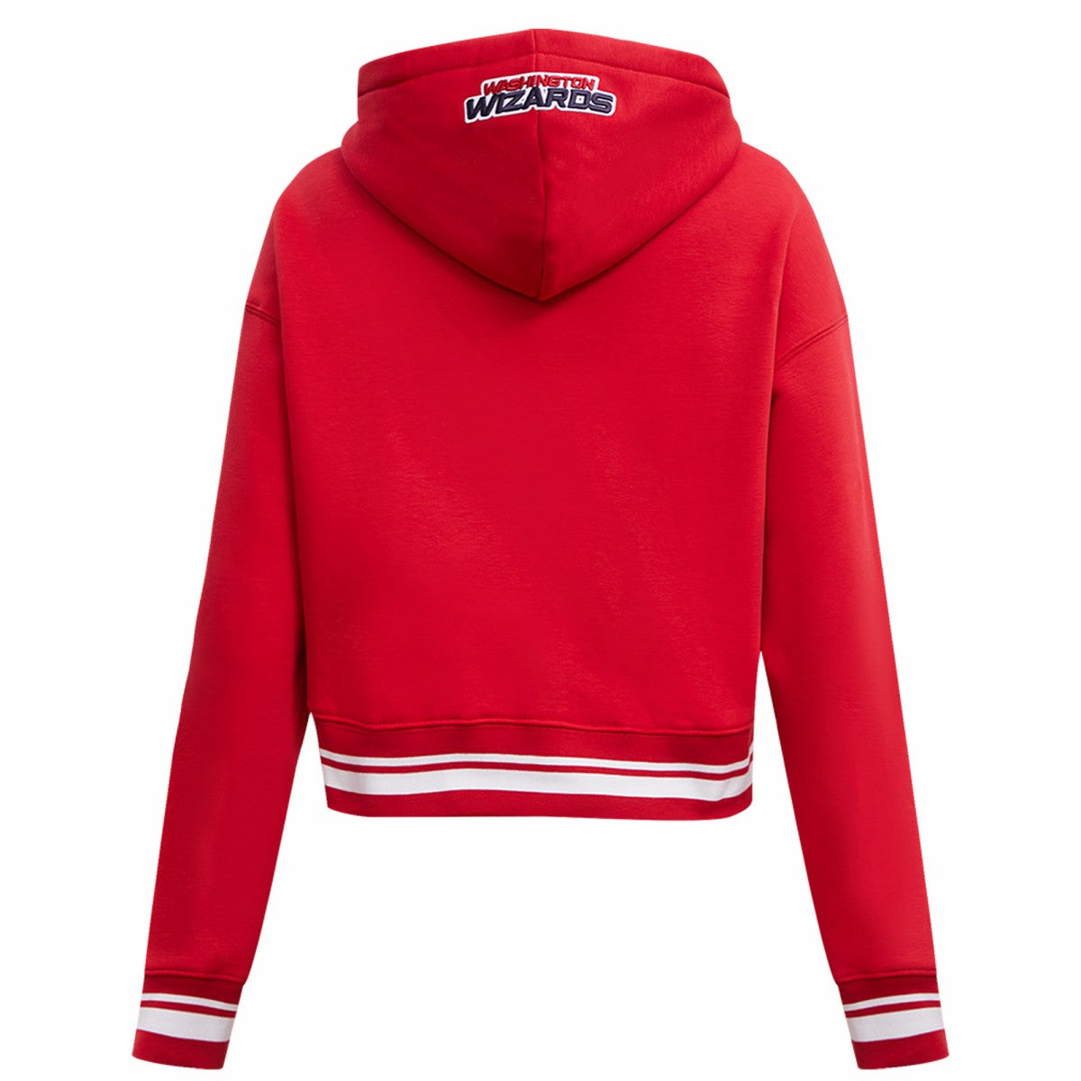 Washington Wizards Pro Standard Women's Script Tail Cropped Pullover Hoodie Red