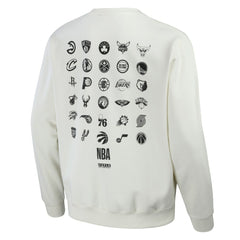 NBA x Staple All Teams Birds of a Feather Crew Sweatshirt Cream