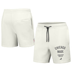 Chicago Bulls NBA x Staple Heavyweight Fleece Shorts Cream