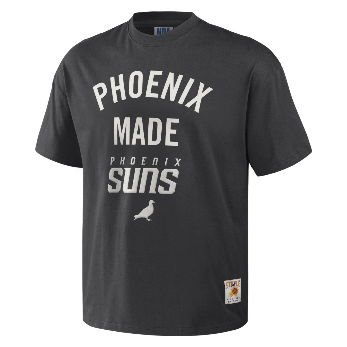 Phoenix Suns NBA x Staple Heavyweight Oversized T-Shirt Anthracite