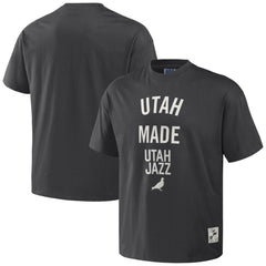 Utah Jazz NBA x Staple Heavyweight Oversized T-Shirt Anthracite