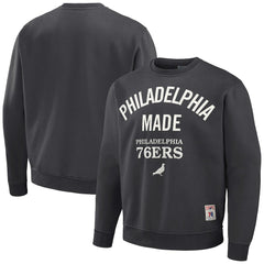 Philadelphia 76ers NBA x Staple Plush Pullover Sweatshirt Anthracite