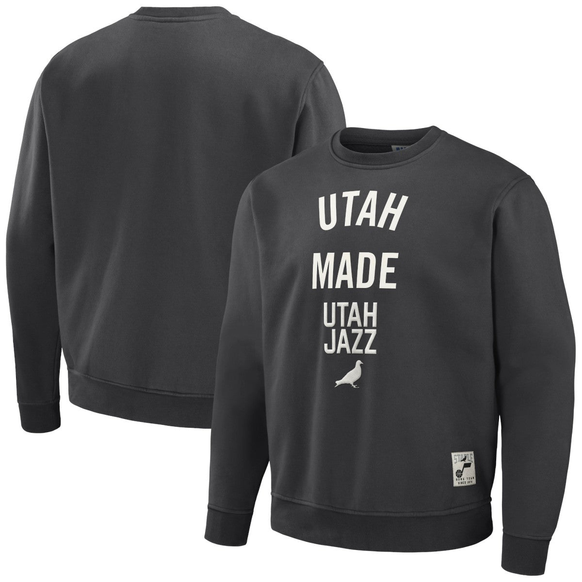 Utah Jazz NBA x Staple Plush Pullover Sweatshirt Anthracite