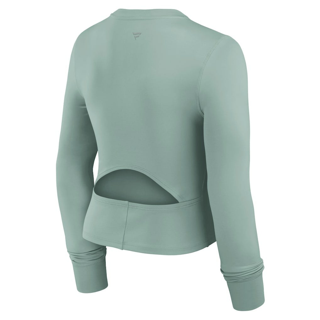 Dallas Cowboys Women's Studio Fitted Long Sleeve Gym Top - Green - Fanatics
