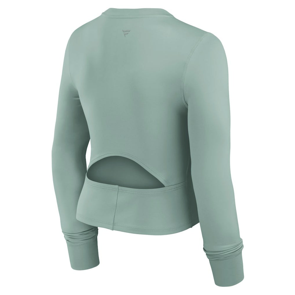 Dallas Cowboys Women's Studio Fitted Long Sleeve Gym Top - Green - Fanatics