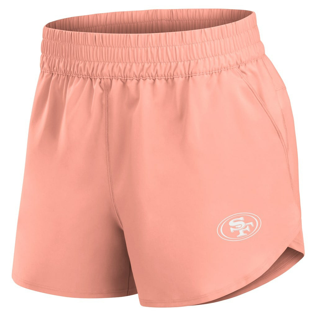 San Francisco 49ers Women's Front Office Woven Shorts - Coral - Fanatics