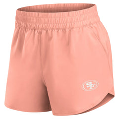 San Francisco 49ers Women's Front Office Woven Shorts - Coral - Fanatics