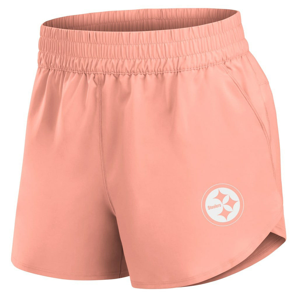 Pittsburgh Steelers Women's Front Office Woven Shorts - Coral - Fanatics