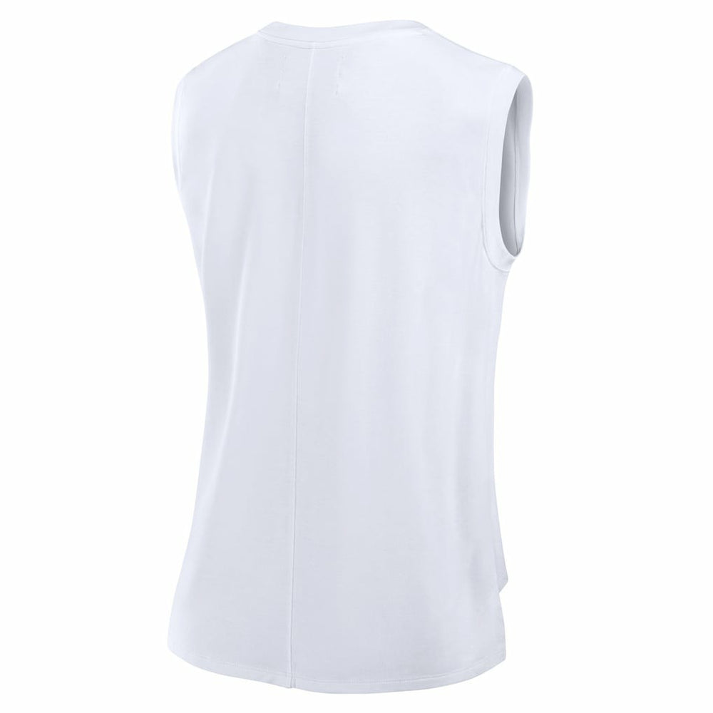 Carolina Panthers Women's Studio Gym Tank Top - White - Fanatics