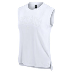 Houston Texans Women's Studio Gym Tank Top - White - Fanatics
