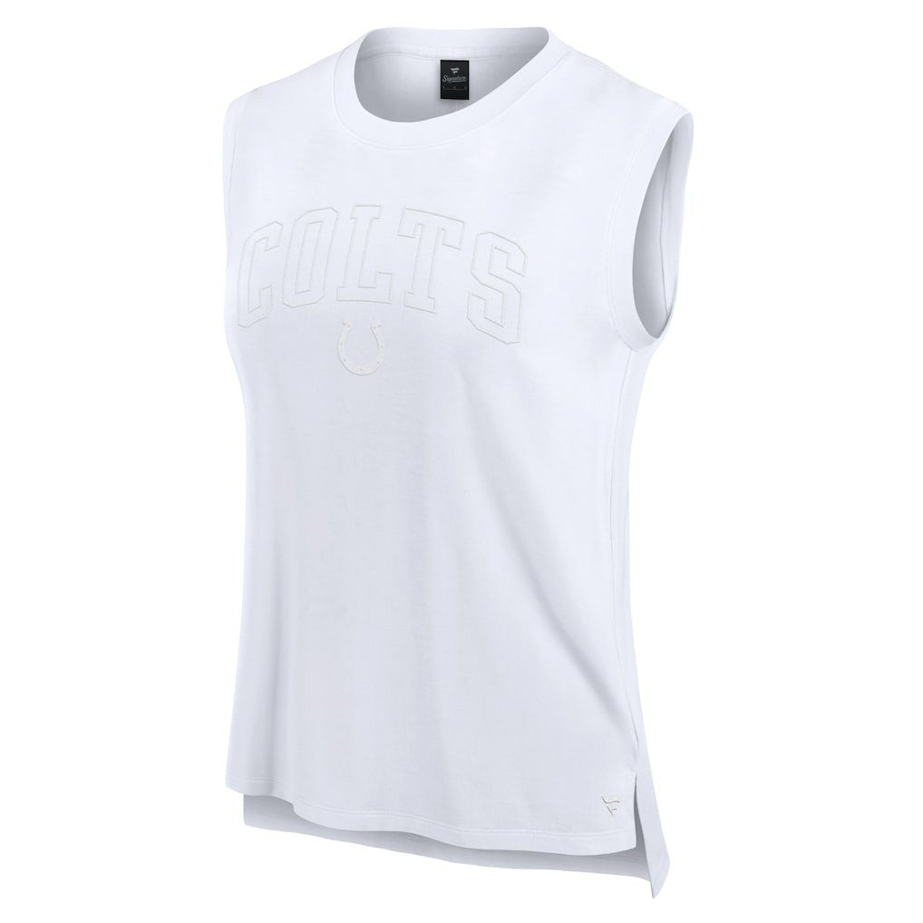 Indianapolis Colts Women's Studio Gym Tank Top - White - Fanatics