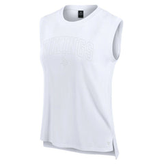 Minnesota Vikings Women's Studio Gym Tank Top - White - Fanatics