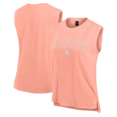 San Francisco 49ers Women's Studio Gym Tank Top - Coral - Fanatics