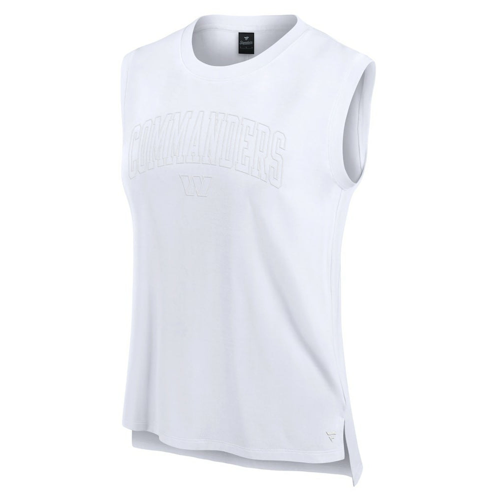 Washington Commanders Women's Studio Gym Tank Top - White - Fanatics