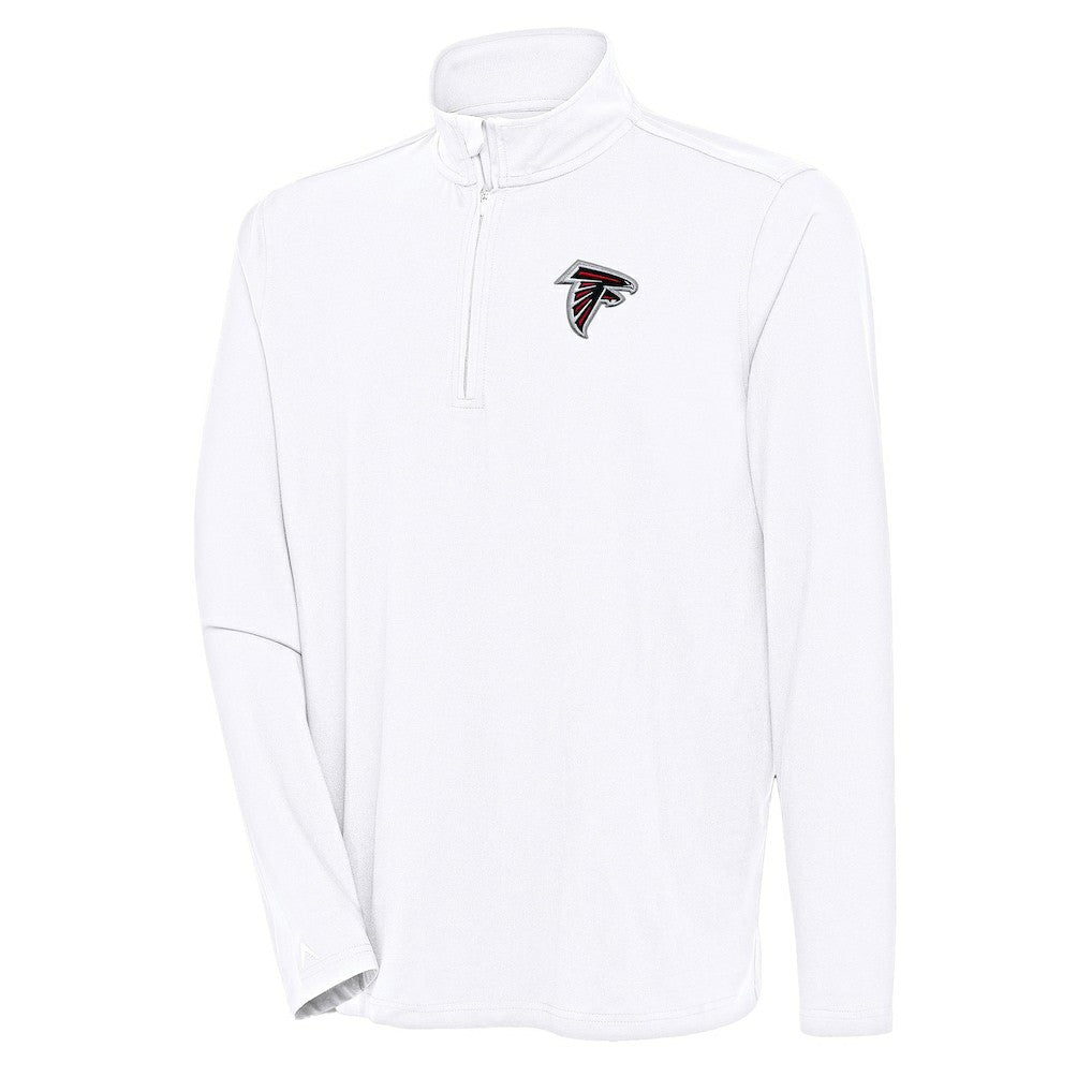 Atlanta Falcons Antigua Hunk Quarter-Zip Pullover Top - White - NFL