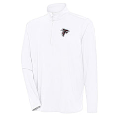 Atlanta Falcons Antigua Hunk Quarter-Zip Pullover Top - White - NFL