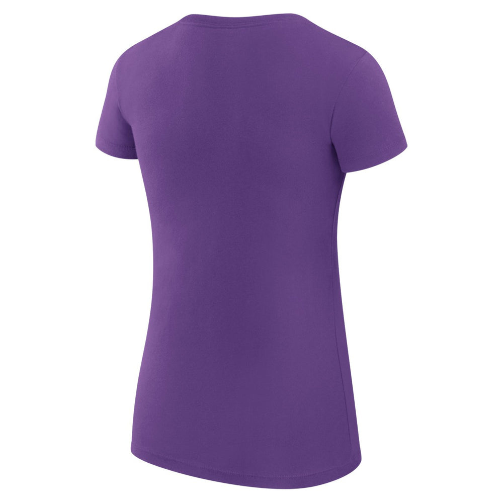 Sacramento Kings G-III 4Her by Carl Banks Women's Super-Slim Fit Lightweight Filigree Logo T-Shirt - Purple
