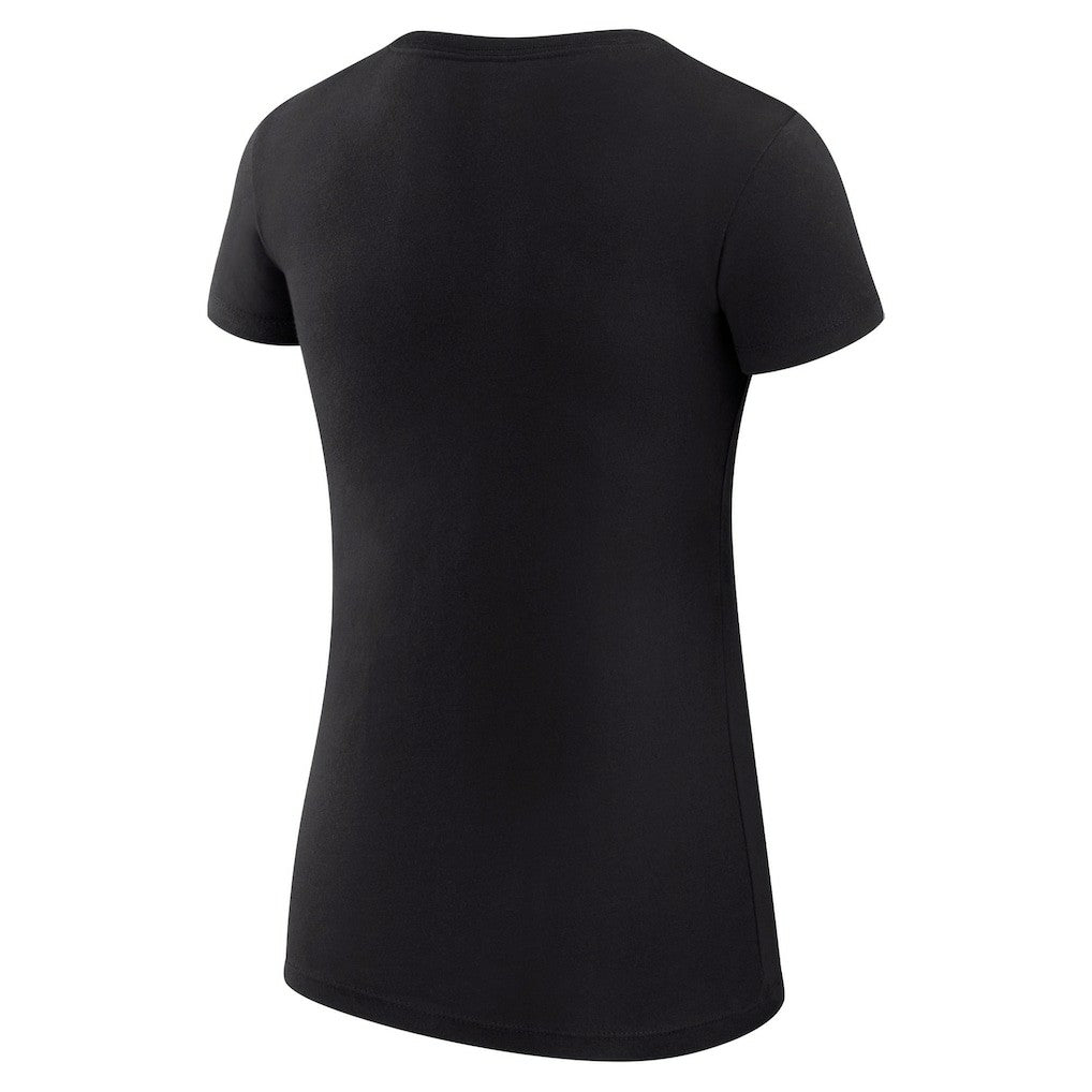 Golden State Warriors G-III 4Her by Carl Banks Women's Super-Slim Fit Lightweight Filigree Logo T-Shirt - Black