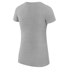 Oklahoma City Thunder G-III 4Her by Carl Banks Women's Super-Slim Fit Lightweight Filigree Logo T-Shirt - Heather Gray