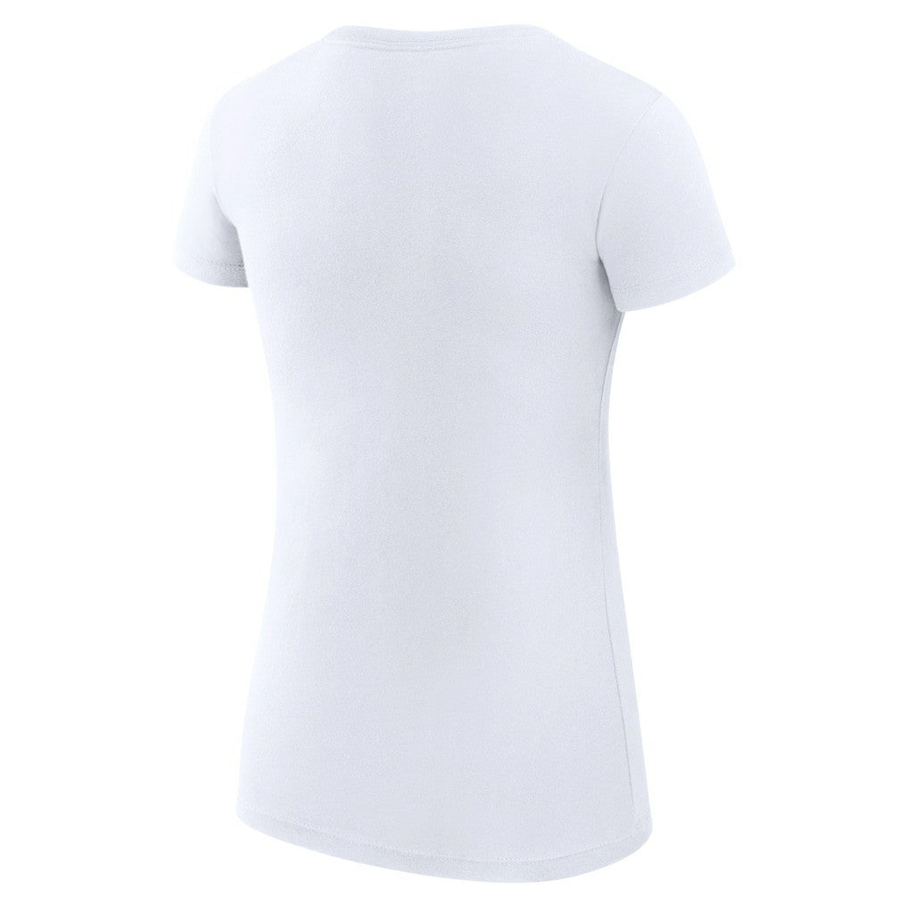 Golden State Warriors G-III 4Her by Carl Banks Women's Super-Slim Fit Lightweight Filigree Logo T-Shirt - White
