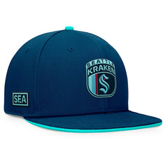 Seattle Kraken Fanatics 2024 NHL Draft Snapback Hat - Deep Sea Blue | Fanatics Lifestyle