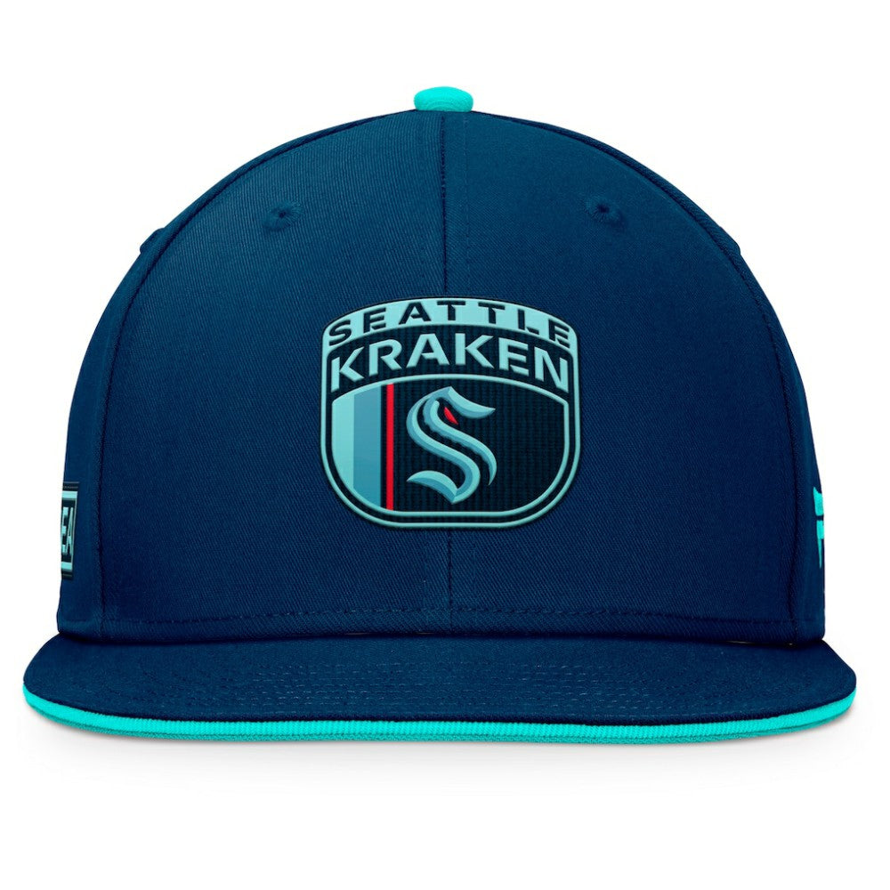 Seattle Kraken Fanatics 2024 NHL Draft Snapback Hat - Deep Sea Blue | Fanatics Lifestyle