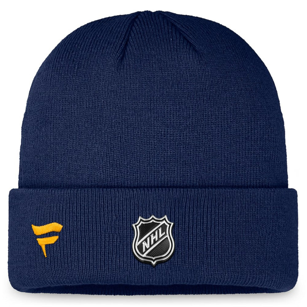 St. Louis Blues Fanatics Authentic Pro Training Camp Cuffed Knit Hat - Navy | Fanatics near me