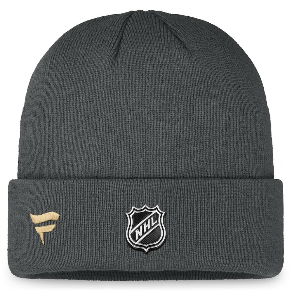 Vegas Golden Knights Fanatics Authentic Pro Training Camp Cuffed Knit Hat - Charcoal | Fanatics on sale