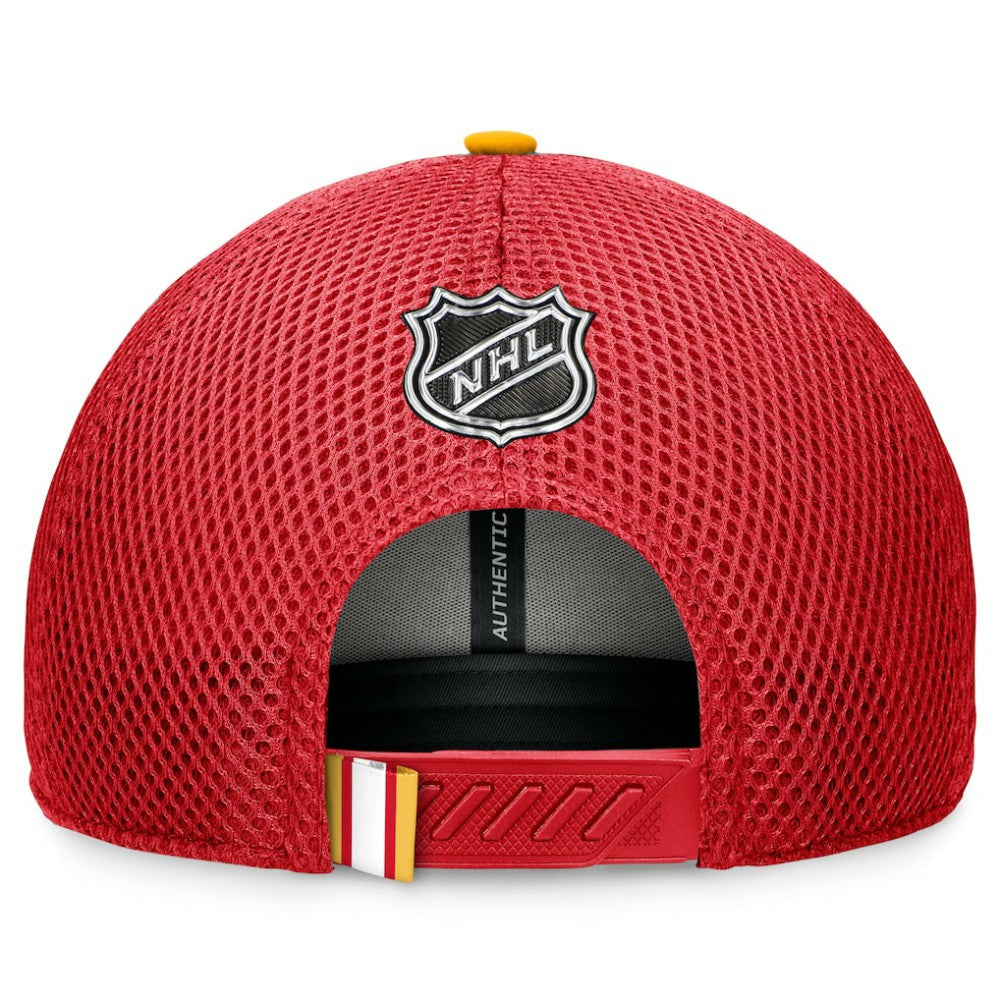 Calgary Flames Fanatics 2024 NHL Draft On Stage Trucker Adjustable Hat - Red | Fanatics online