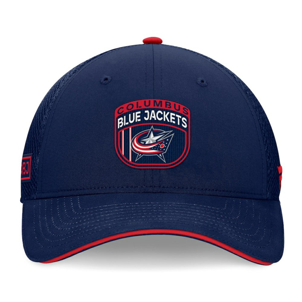 Columbus Blue Jackets Fanatics 2024 NHL Draft On Stage Trucker Adjustable Hat - Navy | Fanatics near me