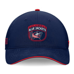 Columbus Blue Jackets Fanatics 2024 NHL Draft On Stage Trucker Adjustable Hat - Navy | Fanatics near me