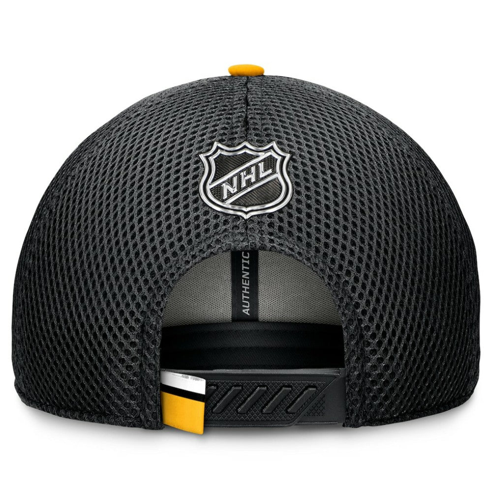 Pittsburgh Penguins Fanatics 2024 NHL Draft On Stage Trucker Adjustable Hat - Black | Fanatics Clearance