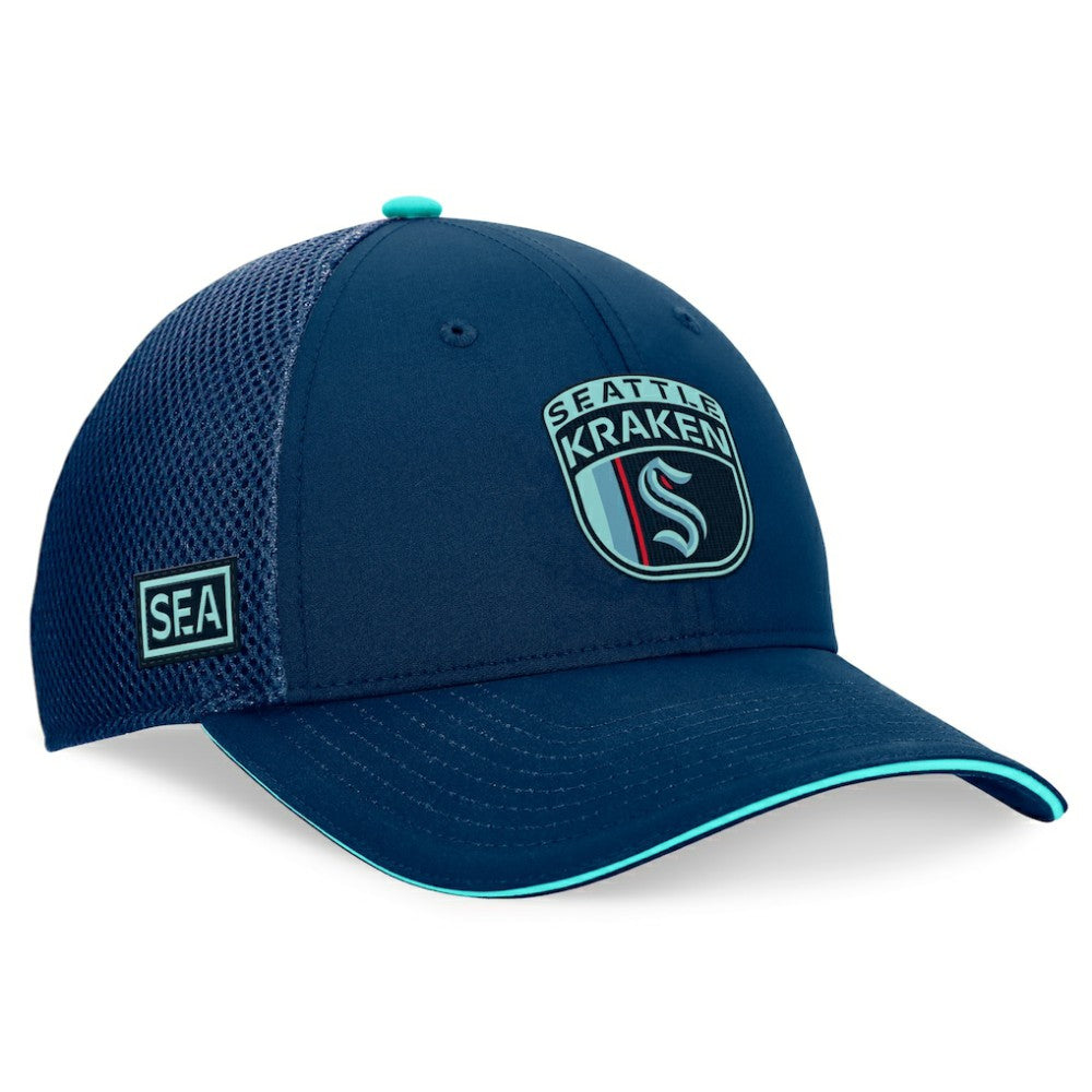 Seattle Kraken Fanatics 2024 NHL Draft On Stage Trucker Adjustable Hat - Deep Sea Blue | Fanatics near me